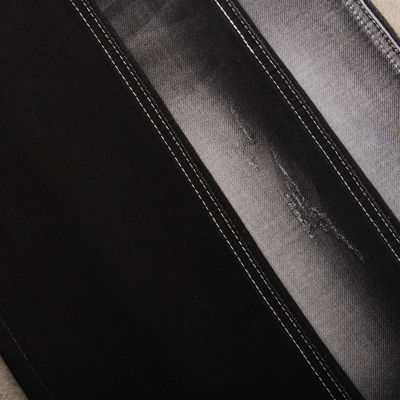 9.5 Oz Kain Denim Mentah Hitam Sulfur