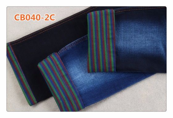 Benang Pakan Merah Biru Hijau 10 Oz Kain Denim