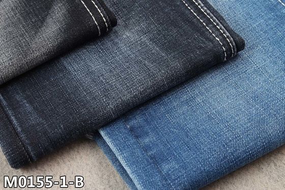 61% Cotton 11.8oz Cross Hatch TR Denim Desizing Kain Jeans