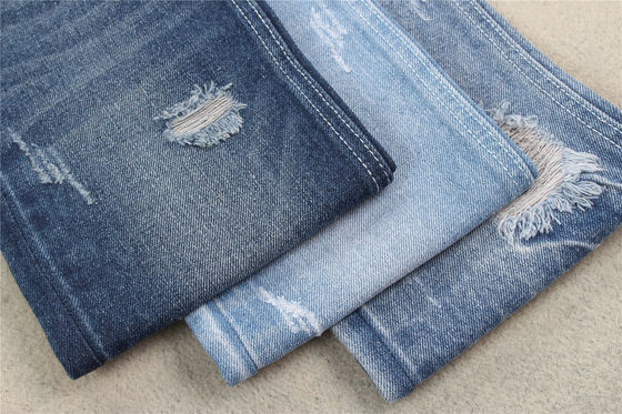 14 ons, 100% kapas, peso pesado, tela de mezclilla cruda, bahan jeans de mezclilla