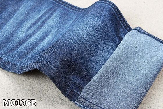 16S Tencel Soft Stretch Denim Fabric Ringan Dengan Warp Slub