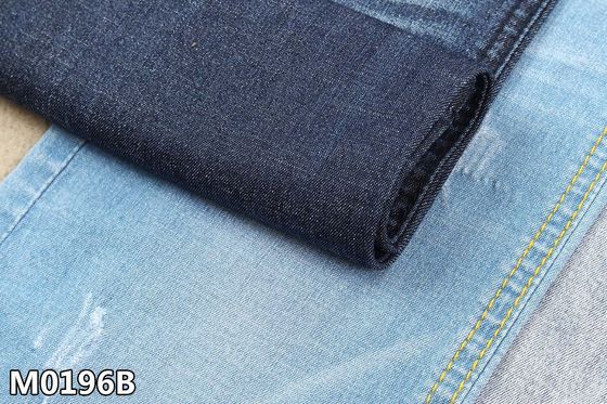 16S Tencel Soft Stretch Denim Fabric Ringan Dengan Warp Slub