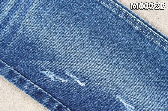 100% Komposisi Katun 11,3 oz Warna Biru Gelap Kain Denim untuk Jeans Kain Denim
