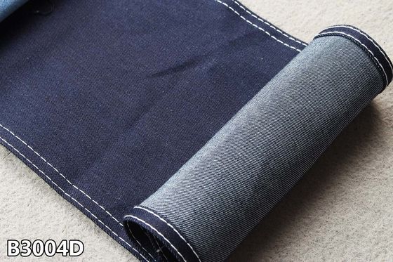 65C 33P 2S TR Cotton Polyester Spandex Denim Fabric Siro Spun OA Benang Dengan Slub