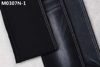 9.5oz Fake Knit Denim Fabric Sulphur Black Double Layers Stretch