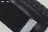 10 Oz High Stretch Cross Hatch Jeans Fabric Slub Balck Denim Fabric Untuk Pakaian Pria