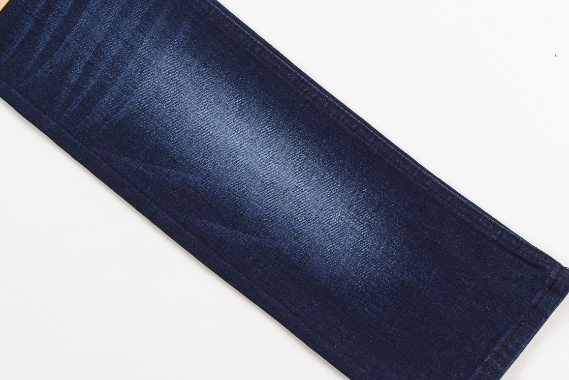 Grosir 10,9 Oz Warp Slub High Stretch Woven Denim Fabric Untuk Jeans