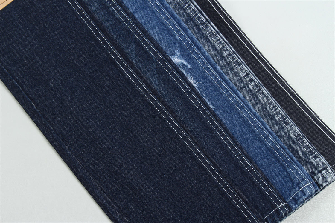 Kurang dari 2 dolar 12 ons 190cm Indigo Katun Polyester Tekat Kain Denim Untuk Jeans