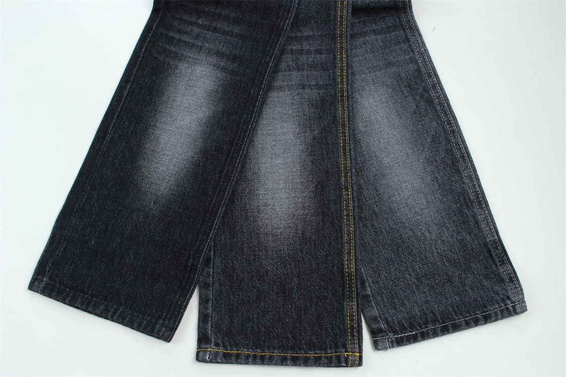 100% Baju 12 Satu kali Perawan Baju Karat Kain Denim Untuk Jeans Hitam Hitam
