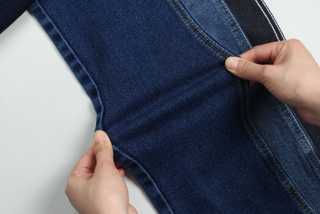 11.5 Satu kali Kotak Polyester Spandex Comfort Stretch Kain Denim Untuk Jeans
