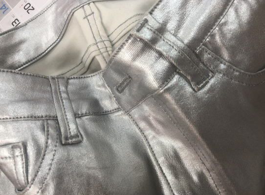 Coating Spandex Denim Jeans Fabric 356gsm 3/1 Right Hand Twill