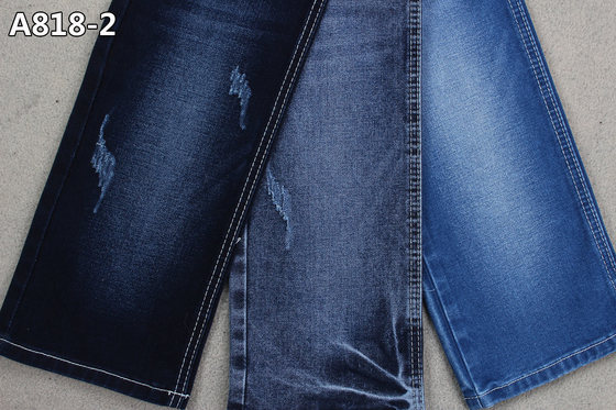 4/1 Satin Denim Fabric Soft Jogger Blue + Black Backside For Kid'S Jeans