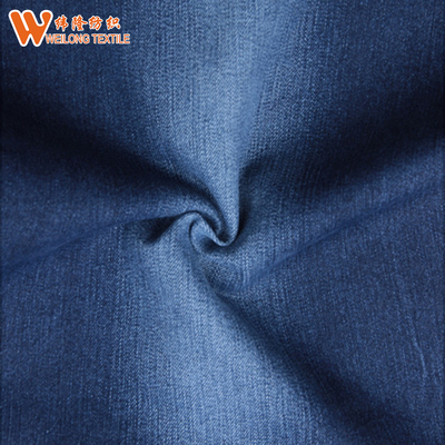 Kain denim yang dicuci dengan batu kapas gaya baru untuk pakaian wanita