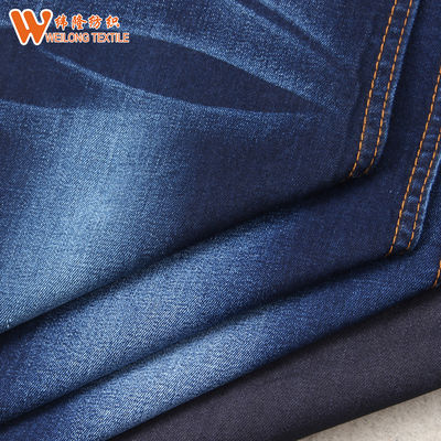 Harga bagus Bahan Katun Tencle Bahan Denim Jeans Biru Tua Berat on line