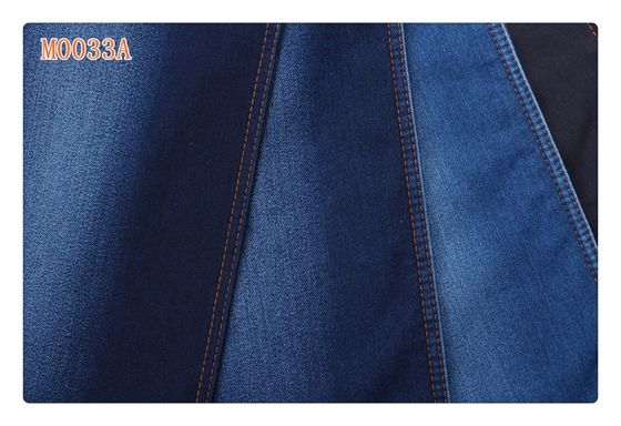 Harga bagus Biru Tua Slub Twill Cotton Polyester Fake Rajutan Denim Fabric on line