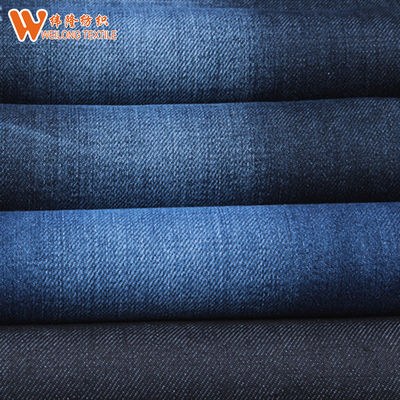 Harga bagus Non Stretch Bamboo Slub Jeans Denim Fabric Untuk Gaun Kemeja on line