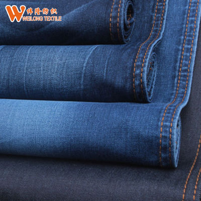 Harga bagus Mercerizing 56'' Width 11.3oz Stretch Denim Fabric Untuk Celana Wanita on line