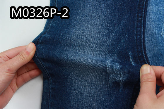 Harga bagus 10oz Kain Denim Indigo Untuk Wanita Pria Lembut Mentah 98% Katun 2% Spandex on line