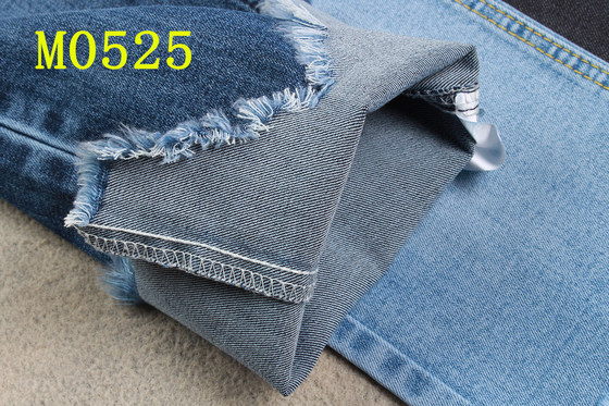 9.7Oz Dual Core Stretch Denim Fabric Dengan Slub Desizing Cotton Polyester Spandex Jeans Fabrics