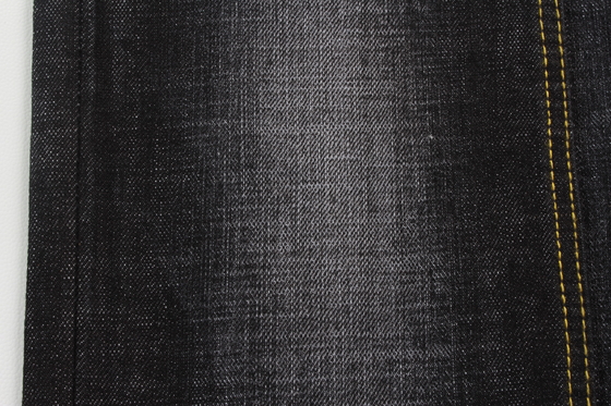 Sanforizing 63'' Full Width 12Oz Cotton Spandex Denim Fabric Dengan Warp Slub