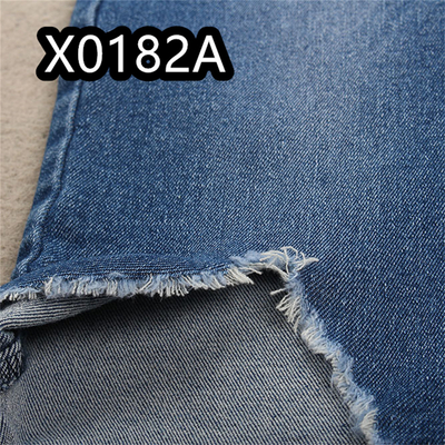 10Oz TR Cotton Polyester Spandex Kain Denim Warna Biru Tua