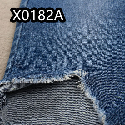 Harga bagus 10Oz TR Cotton Polyester Spandex Kain Denim Warna Biru Tua on line