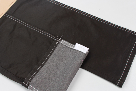 6.8oz Lapisan Spandex Kain Denim Untuk Wanita Hitam Lapisan Jeans Kain