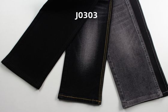 Harga bagus Grosir 11 Oz Super Stretch Kain Denim Hitam untuk Jeans on line