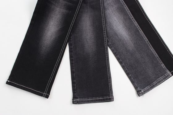 Harga bagus Kain denim yang ditenun di belakang hitam on line
