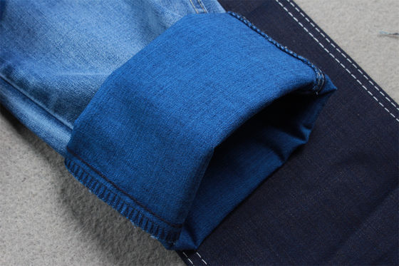 Harga bagus 9-10 oz Tencel kain denim untuk jeans wanita tinggi peregangan untuk jeans merek berkualitas tinggi dari pabrik Guangdong Cina on line