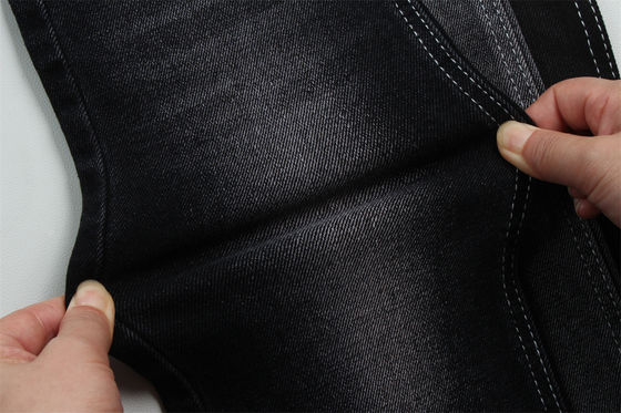 Harga bagus 11 Oz Low Stretch Denim Fabric Untuk Pria Bekerja Pakai Jeans Hitam Backside Harga kompetitif dari Weilong Tekstil on line