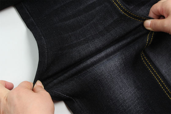 Harga bagus 11 Oz Warp Slub Kain Denim Hitam Untuk Pria Jeans High Stretch Gaya Pasar India Hot Sell on line