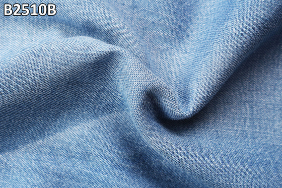 Kaos Kain Denim 5oz Soft Hand Feel Kualitas Baik Ketahanan 100% Katun