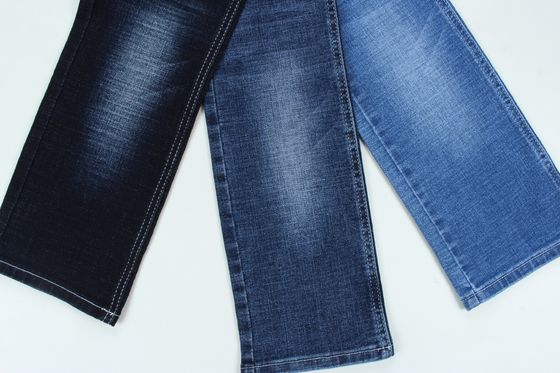 Harga bagus 10.5 Oz khusus tenun dengan Crosshatch Slub Kain Denim Untuk jins on line