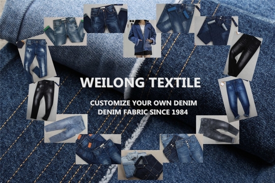 Populer 9 Oz Katun Polyester Kain Denim Jean Kain Tekstil