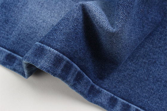 Harga bagus Kain Denim Super Blue 10 oz Kaku 100% Katun Untuk Gaya Jeans Gaya Boy Friend Handfeel Lembut Jeans Wanita Musim Panas Dijual on line