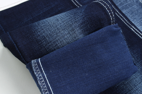 11 Oz Kain Denim Slib Crosshatch 3/1 Tenun Biru Hitam