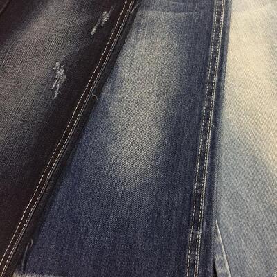 100% Baju 10oz Berat Tidak Stretch Kain Denim untuk Pria dan Wanita