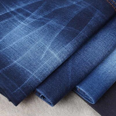 Harga bagus Barang Siap Stok Item Terlaris Sangat Laku 11oz Denim Super Gelap Biru untuk Celana Jeans Pria Beli dari China on line