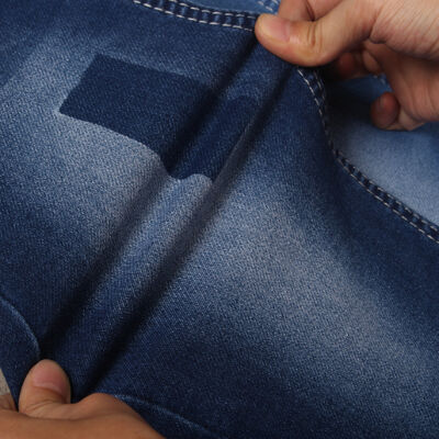 Harga bagus Double Layer Imitate Knit Maojindi Good Style Kain Denim Kualitas Tinggi Untuk Produsen Jeans on line