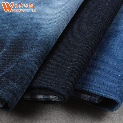 Harga bagus 11.4oz Kain Jeans Katun Ganda 100% Katun Ganda Benang 40's Polos on line