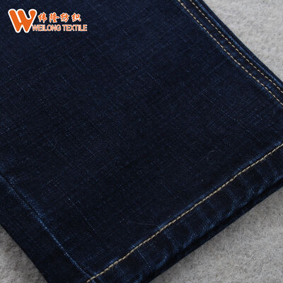 Harga bagus Kain Denim Grosir 10oz Katun Poliester Cetak Twill Rusak Tenun untuk Pakaian Rok Jeans on line