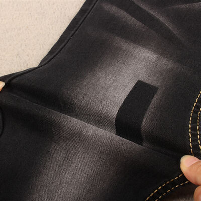 Harga bagus Menyediakan Kain Denim Jeans Wanita Warna Hitam Sulfur Sangat Melar dengan Harga Pabrik 9.5OZ on line