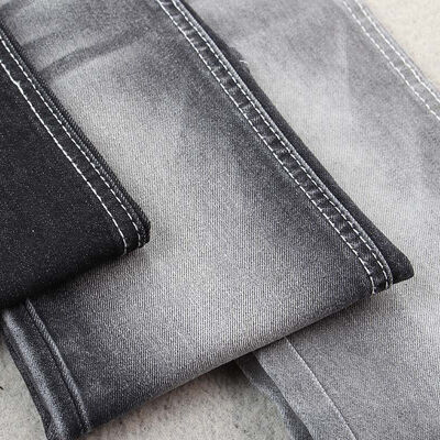 Harga bagus Kain Denim Hitam/Putih 10-11OZ untuk Jeans Pria dan Wanita Siap Pakai on line