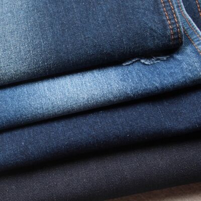 Harga bagus Pasok 100 Kain Jeans Katun Hitam dan Kain Denim Berat Dengan Denim 10oz on line