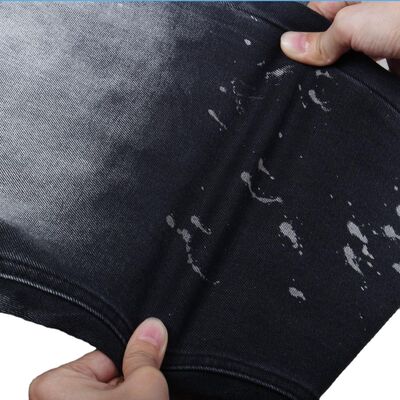 Harga bagus Kain Denim Katun Poliester Spandeks Elastis Nyaman Hitam 170 cm on line