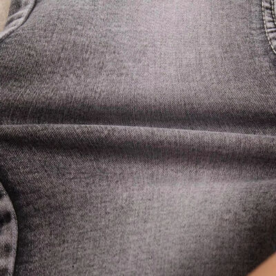 Harga bagus Satin Super Stretch Denim Jeans Kain Polyester Ramah Lingkungan untuk Pakaian Tas Sepatu Tekstil Rumah Lapisan Dilapisi Warna Biasa GRS on line