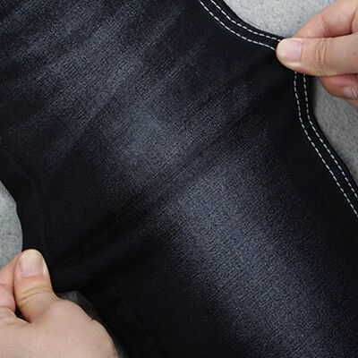 Harga bagus 10oz Super Stretch Black Denim Legging Skinny Jeans Kain untuk Grosir on line