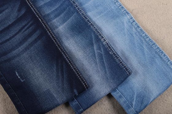 Harga bagus 9.7oz 329gsm Stretch Cotton Polyester Spandex Denim Fabric Untuk Jeans Wanita Anak on line