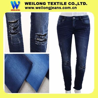 Harga bagus 8.5 Oz Jeans Wanita Bergaya Musim Panas Bahan Kain Denim Berat Bahan Kain Jean on line